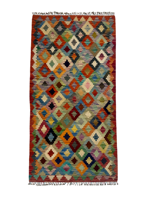 Afghan Maimana Kilim Rug | 3' 5" x 6' 8"