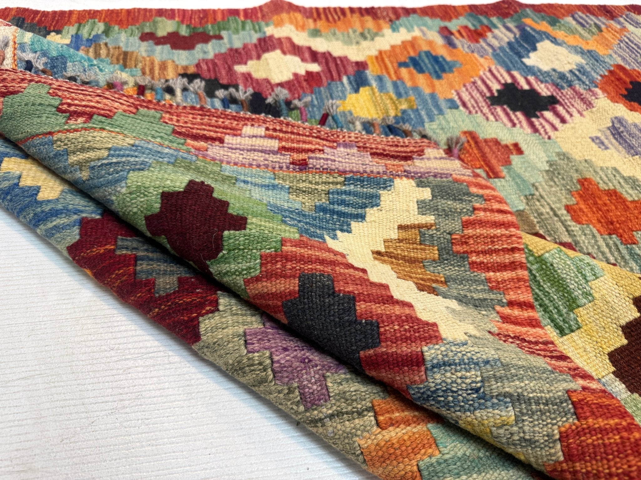 Afghan Maimana Kilim Rug | 3' 5" x 6' 8" - Rug the Rock - available