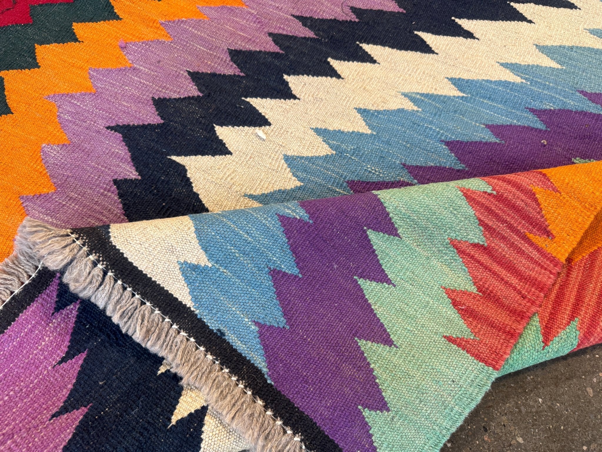 Afghan Maimana Kilim Rug | 3' 6" x 5' - Rug the Rock - available