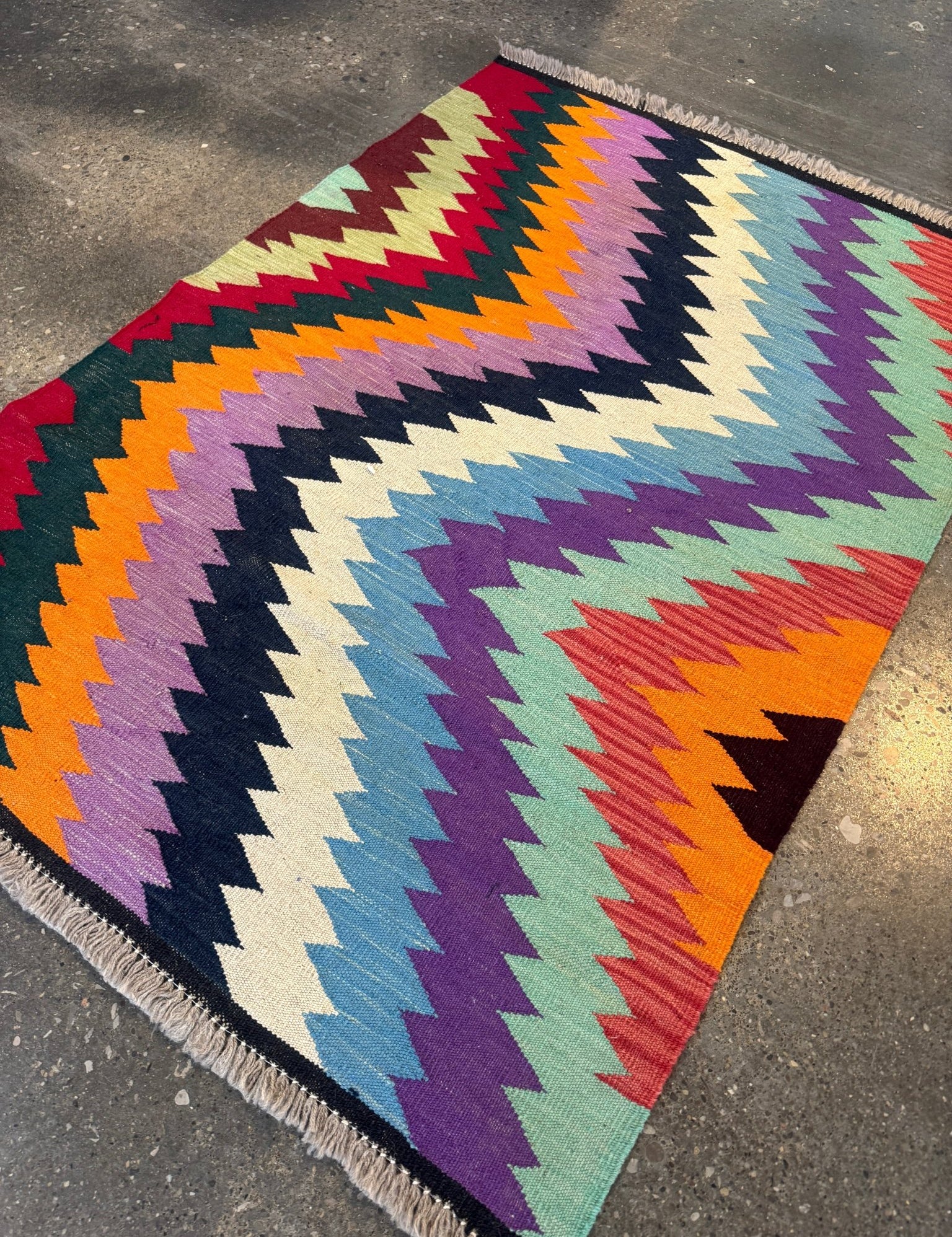 Afghan Maimana Kilim Rug | 3' 6" x 5' - Rug the Rock - available