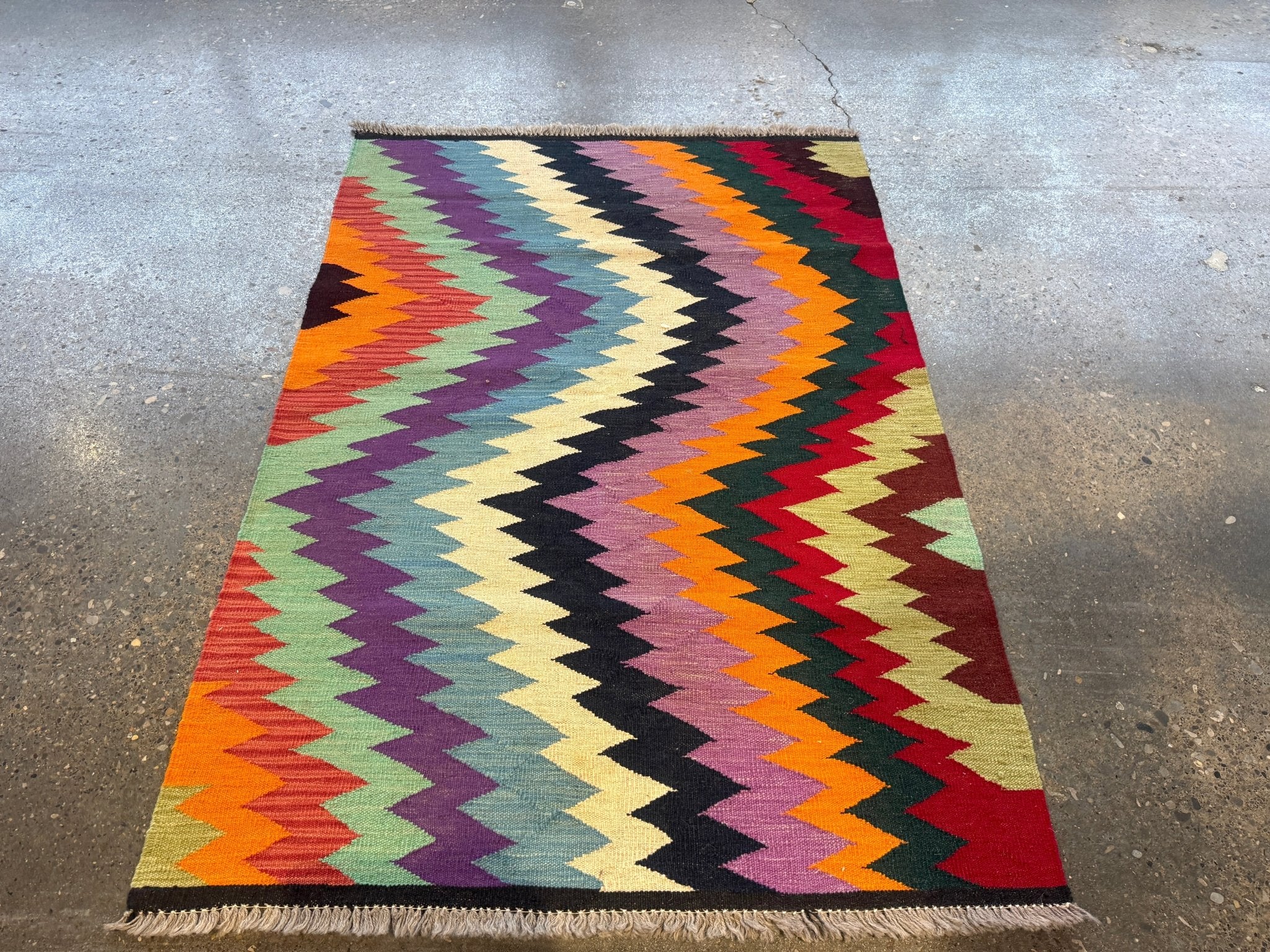 Afghan Maimana Kilim Rug | 3' 6" x 5' - Rug the Rock - available