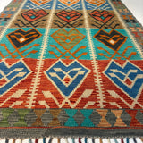 Afghan Maimana Kilim Rug | 4' 1" x 5' 9" - Rug the Rock - available