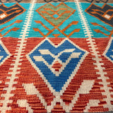 Afghan Maimana Kilim Rug | 4' 1" x 5' 9" - Rug the Rock - available