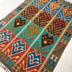 Afghan Maimana Kilim Rug | 4' 1" x 5' 9" - Rug the Rock - available