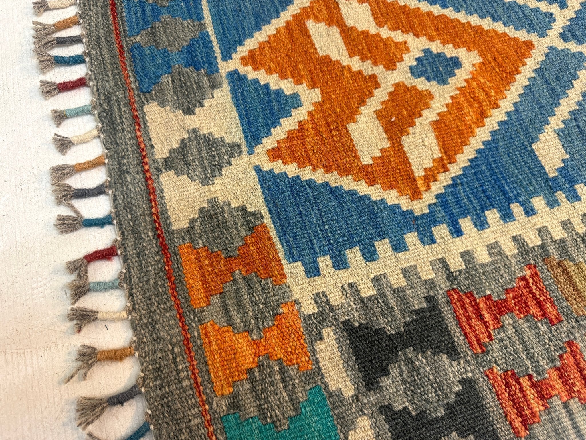 Afghan Maimana Kilim Rug | 4' 1" x 5' 9" - Rug the Rock - available