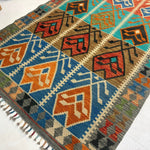 Afghan Maimana Kilim Rug | 4' 1" x 5' 9" - Rug the Rock - available