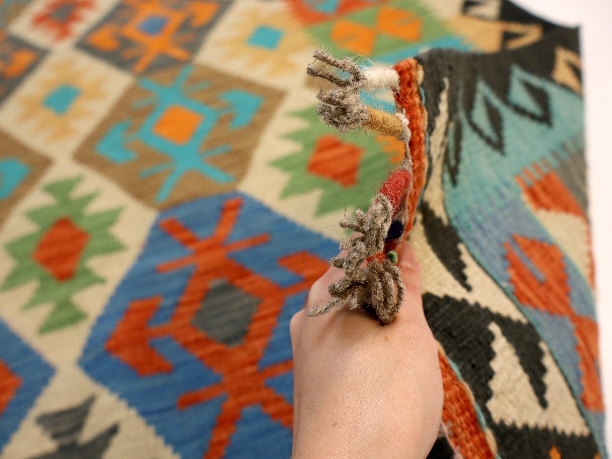 Afghan Maimana Kilim Rug | 4' 2" x 6' 6" - Rug the Rock - available