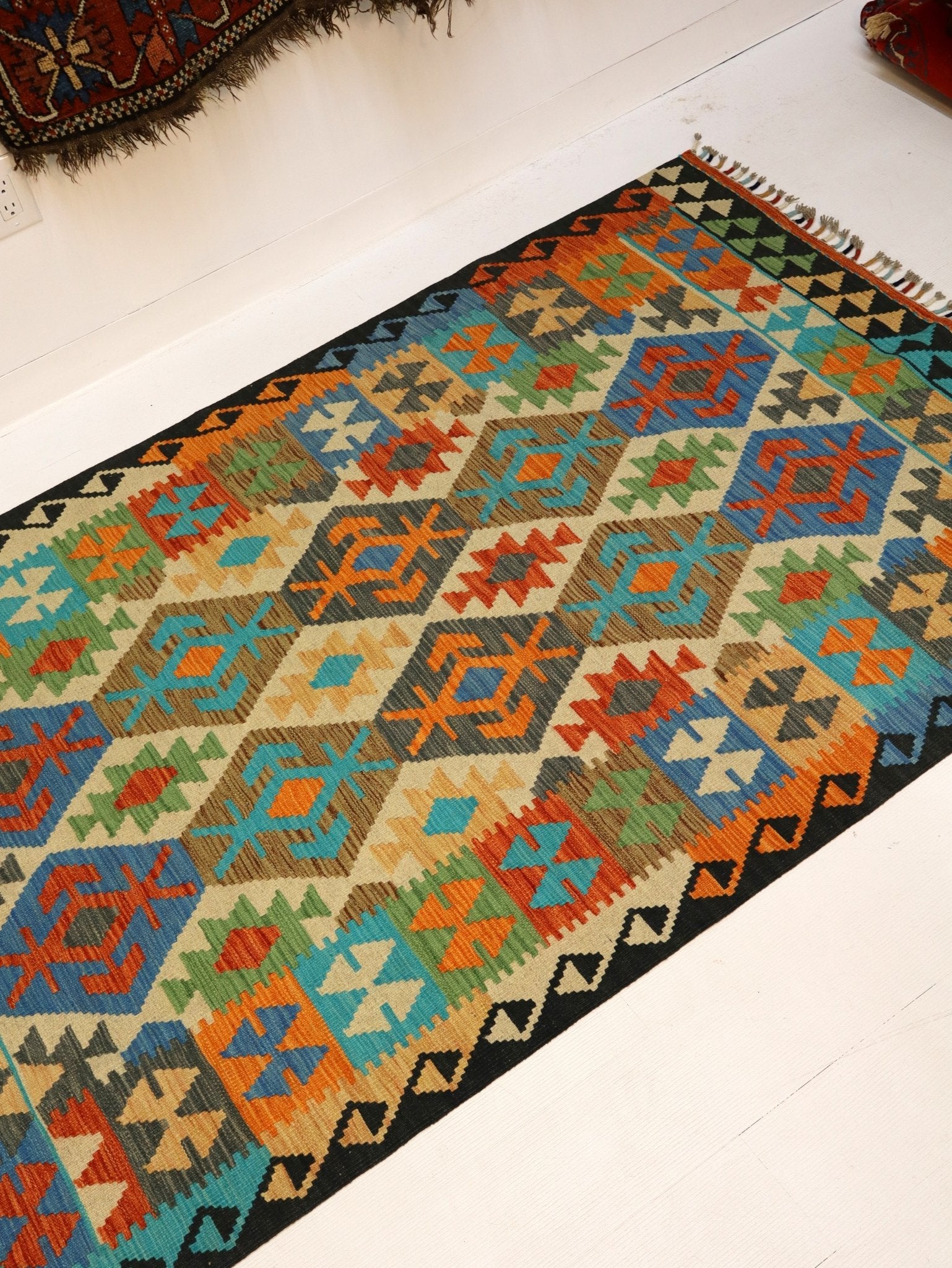 Afghan Maimana Kilim Rug | 4' 2" x 6' 6" - Rug the Rock - available