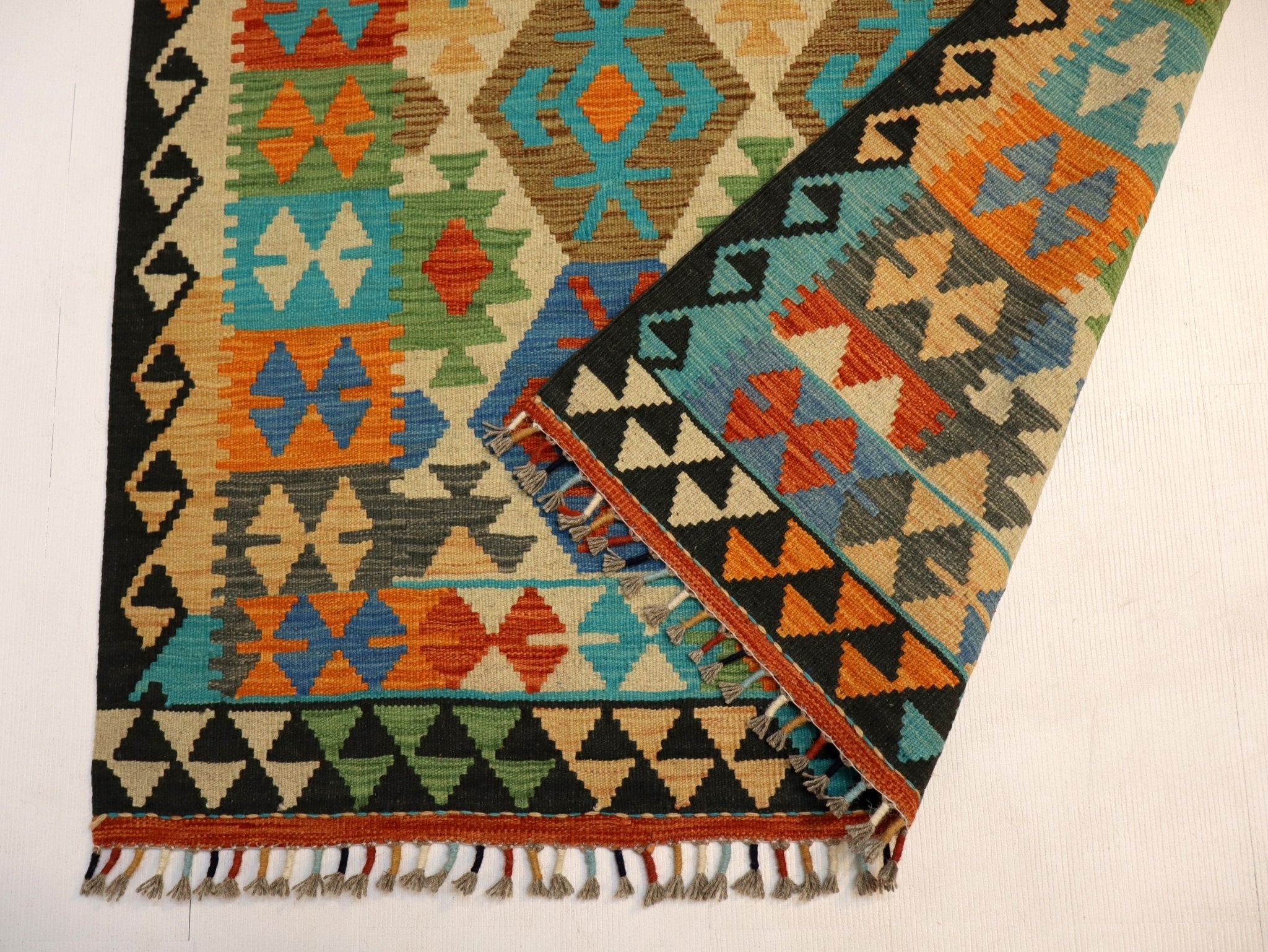 Afghan Maimana Kilim Rug | 4' 2" x 6' 6" - Rug the Rock - available