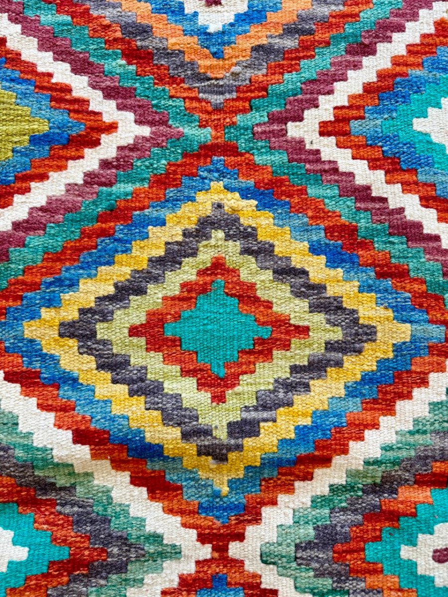 Afghan Maimana Kilim Rug | 5' 1" x 6' 5" - Rug the Rock