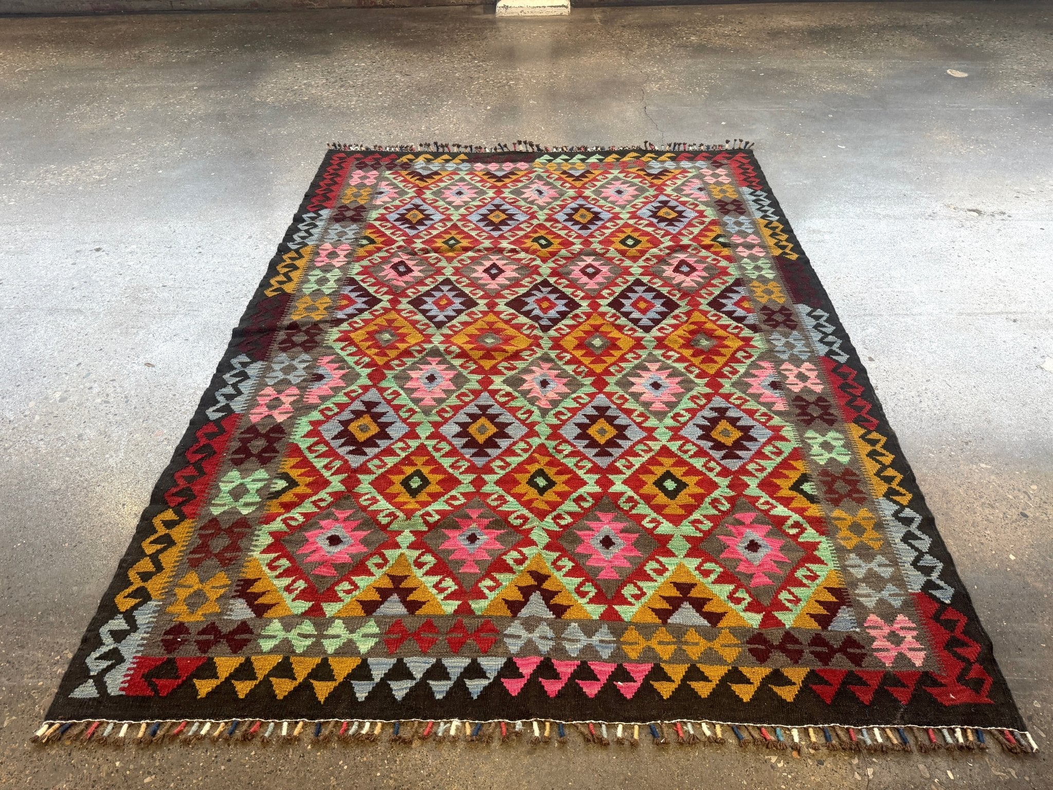 Afghan Maimana Kilim Rug | 5' 5" x 7' 3" - Rug the Rock - available
