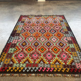 Afghan Maimana Kilim Rug | 5' 5" x 7' 3" - Rug the Rock - available