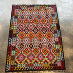 Afghan Maimana Kilim Rug | 5' 5" x 7' 3" - Rug the Rock - available