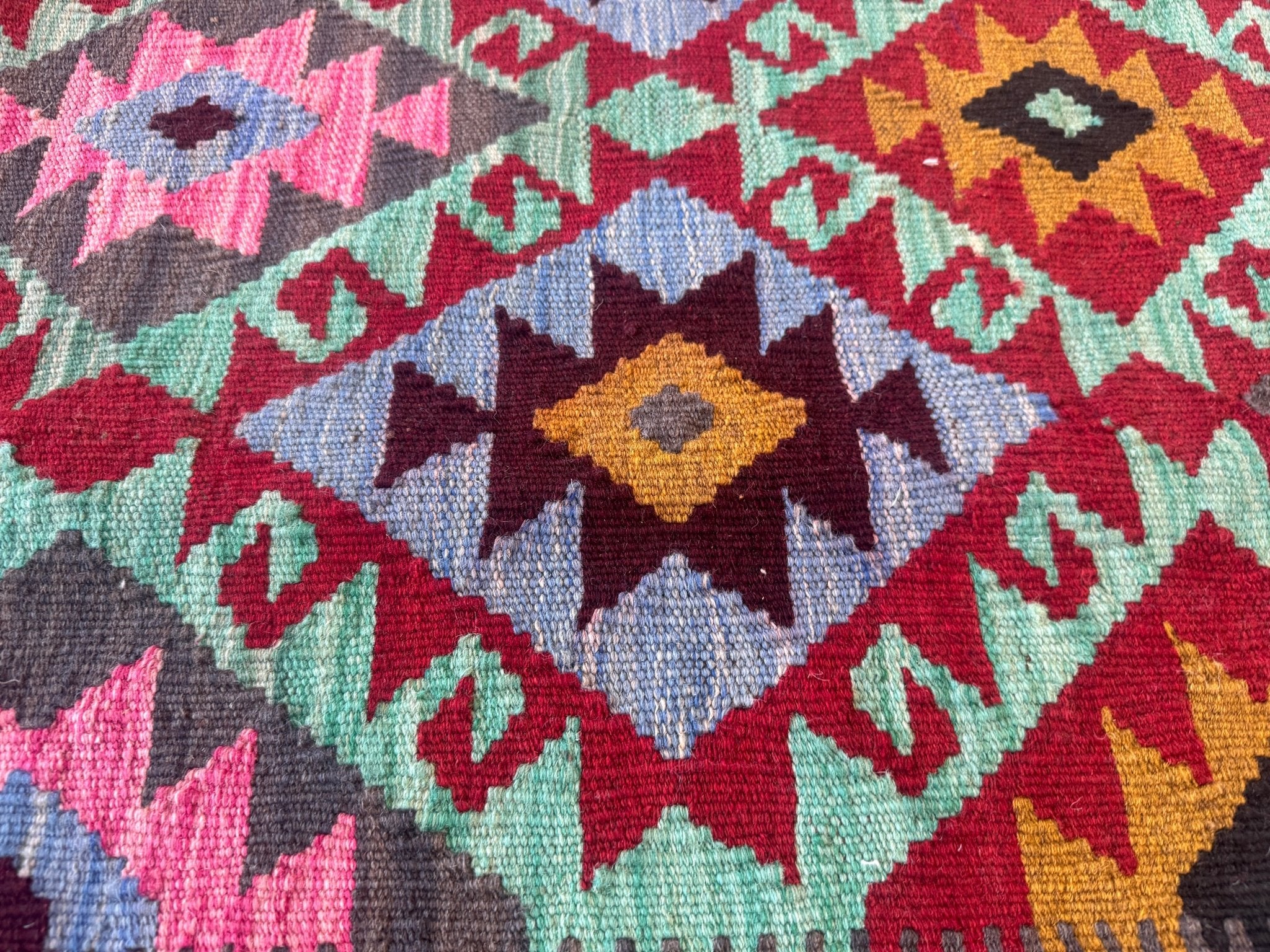 Afghan Maimana Kilim Rug | 5' 5" x 7' 3" - Rug the Rock - available