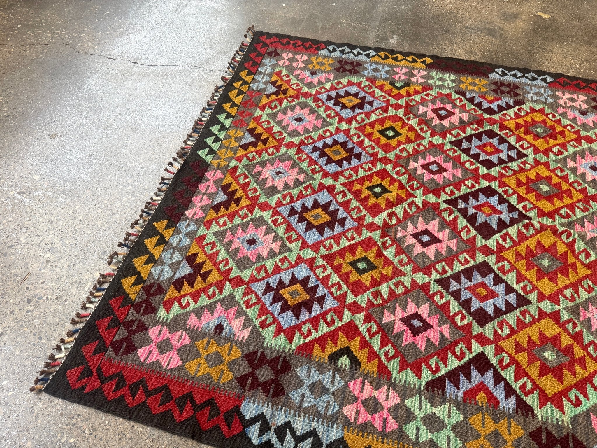 Afghan Maimana Kilim Rug | 5' 5" x 7' 3" - Rug the Rock - available