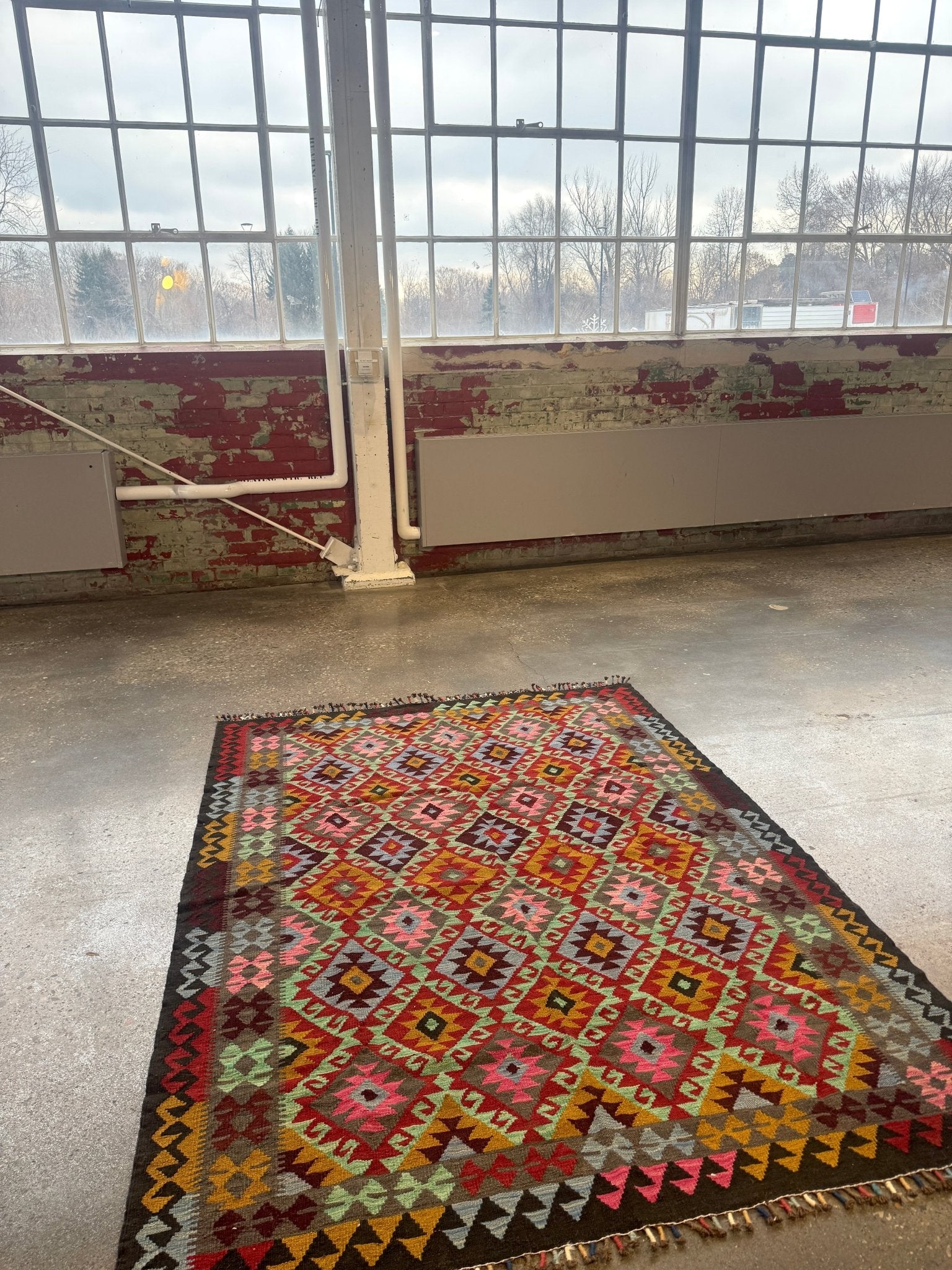 Afghan Maimana Kilim Rug | 5' 5" x 7' 3" - Rug the Rock - available