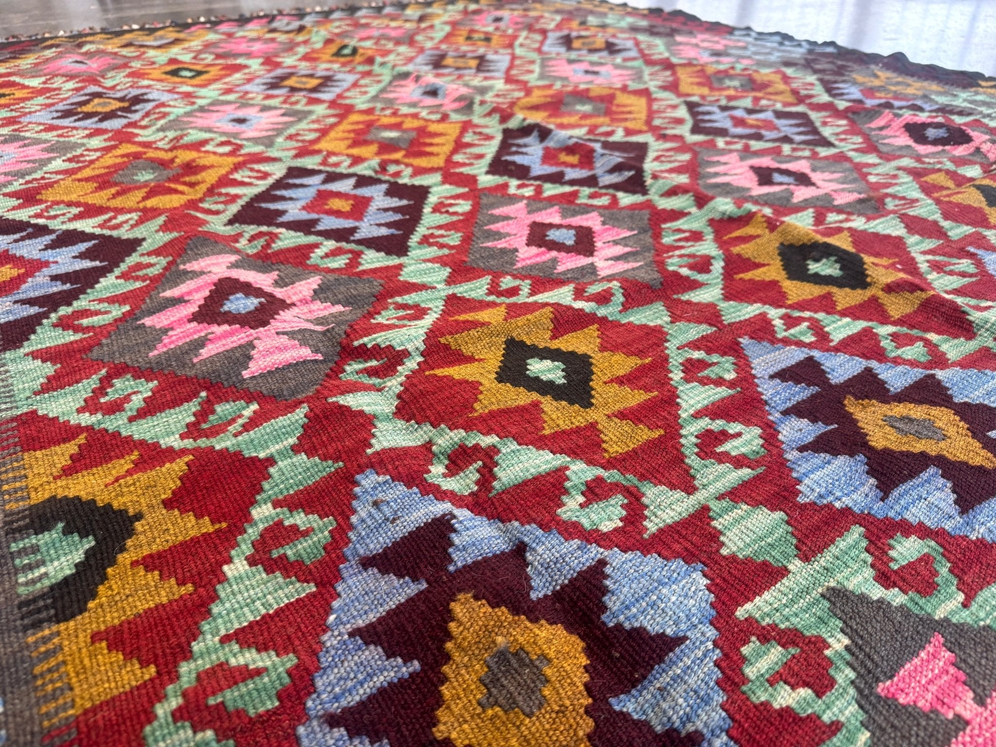 Afghan Maimana Kilim Rug | 5' 5" x 7' 3" - Rug the Rock - available