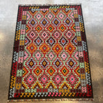 Afghan Maimana Kilim Rug | 5' 5" x 7' 3" - Rug the Rock - available