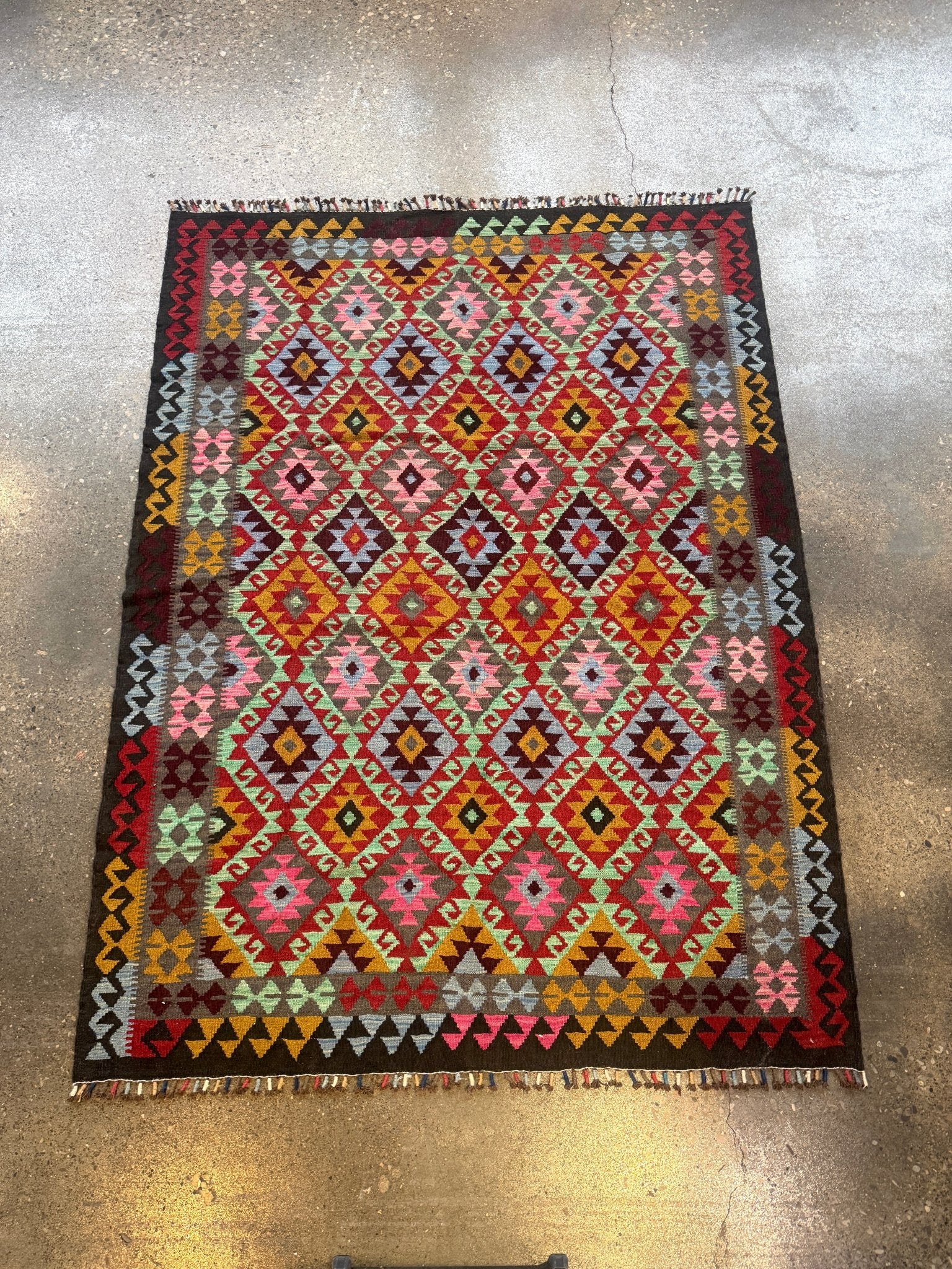 Afghan Maimana Kilim Rug | 5' 5" x 7' 3" - Rug the Rock - available