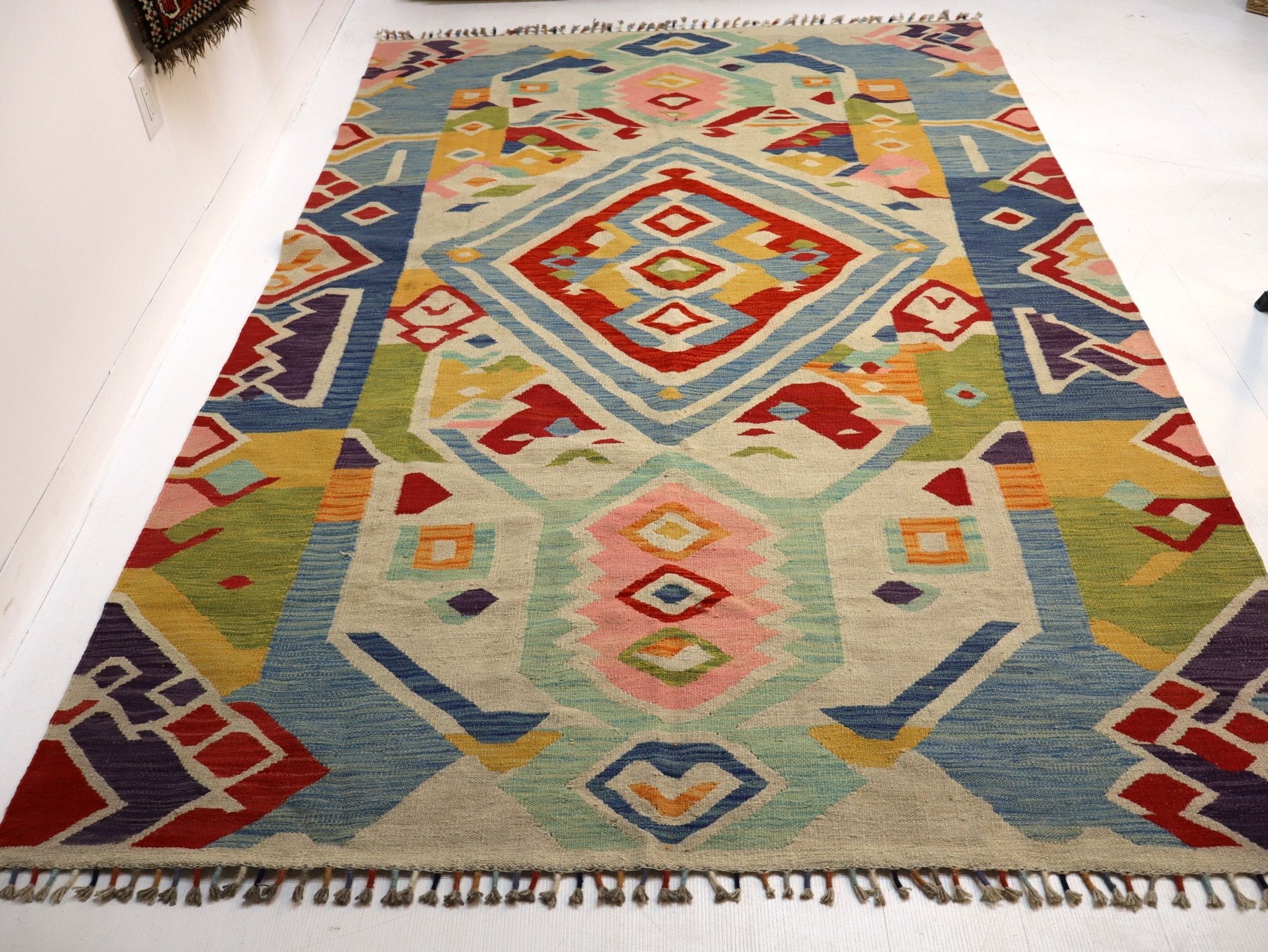 Afghan Maimana Kilim Rug | 5' 7" x 8' 9" - Rug the Rock - available