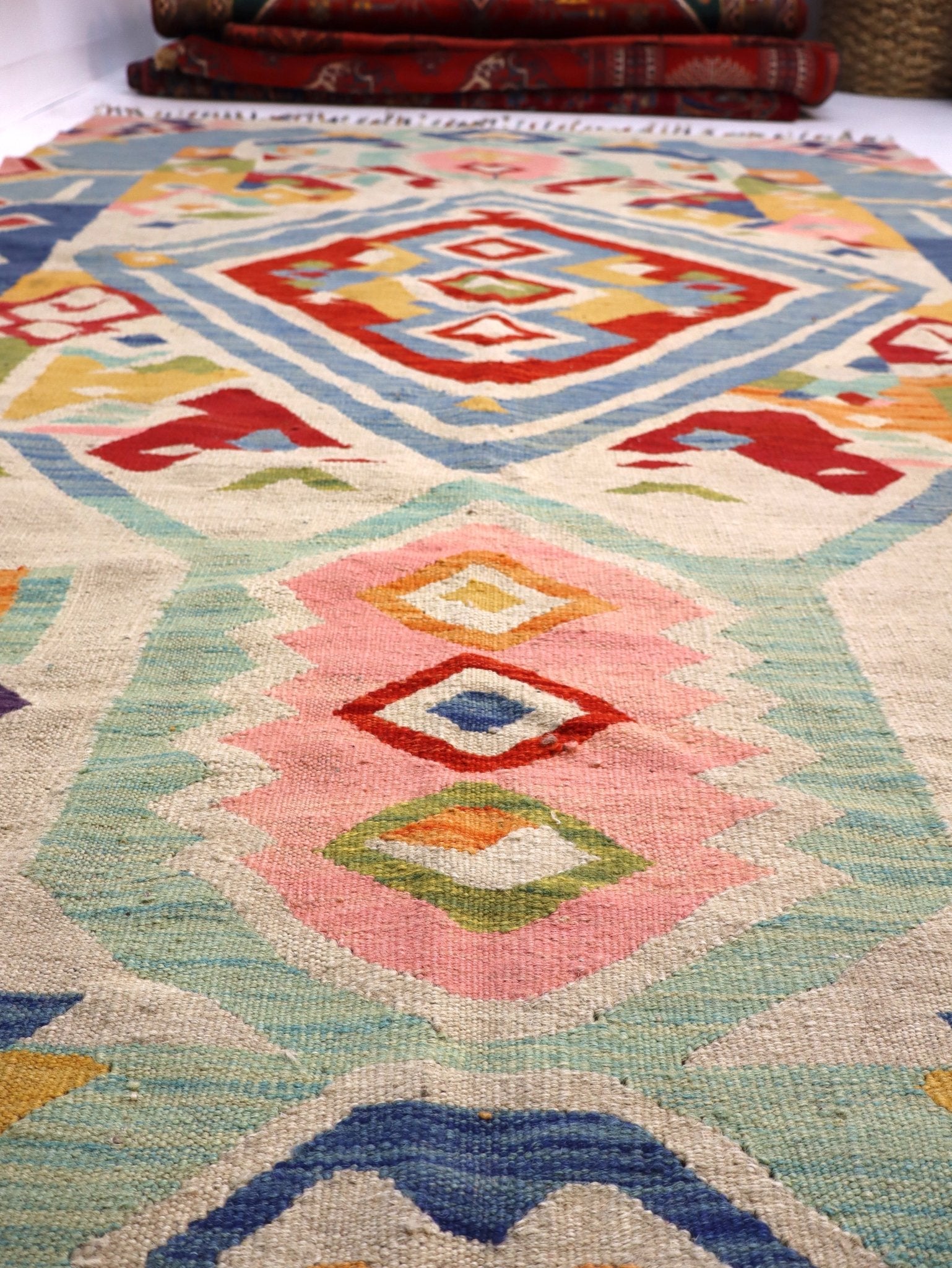 Afghan Maimana Kilim Rug | 5' 7" x 8' 9" - Rug the Rock - available