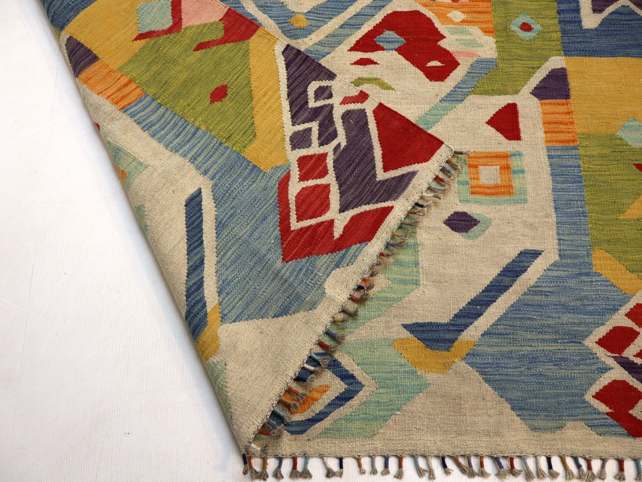 Afghan Maimana Kilim Rug | 5' 7" x 8' 9" - Rug the Rock - available