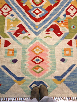 Afghan Maimana Kilim Rug | 5' 7" x 8' 9"