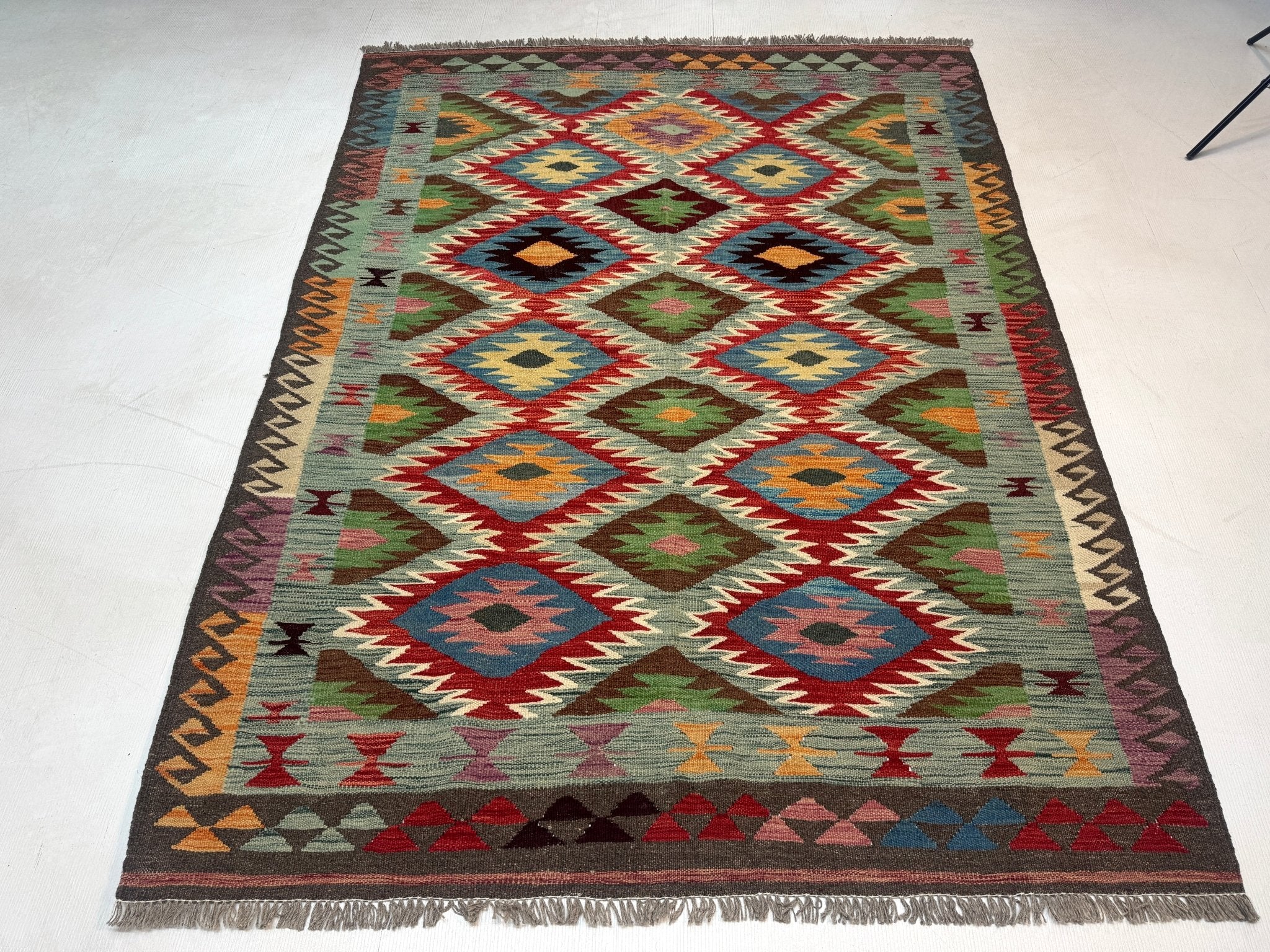 Afghan Maimana Kilim Rug | 5' x 6' 7" - Rug the Rock - available