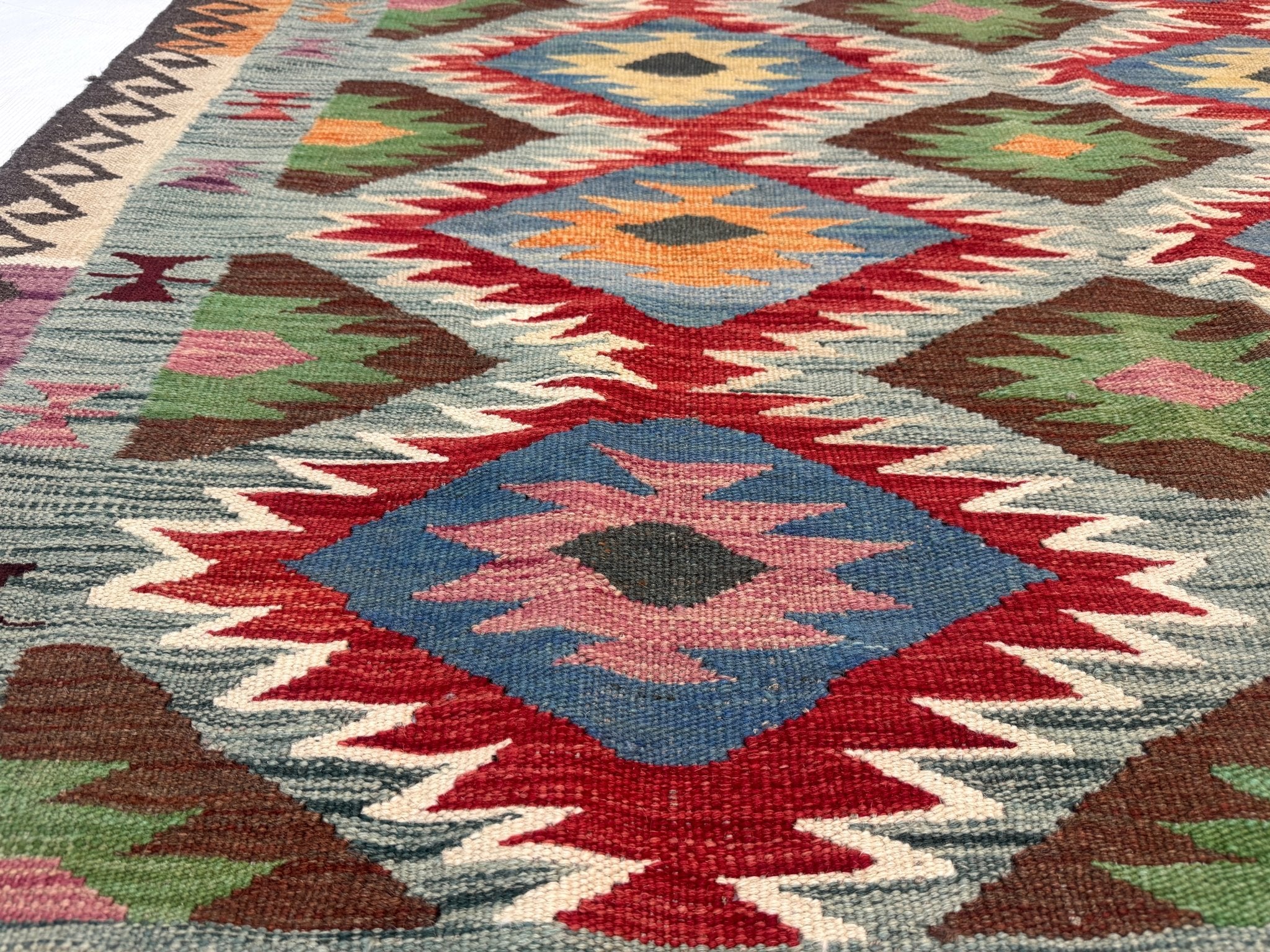 Afghan Maimana Kilim Rug | 5' x 6' 7" - Rug the Rock - available