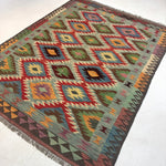 Afghan Maimana Kilim Rug | 5' x 6' 7" - Rug the Rock - available