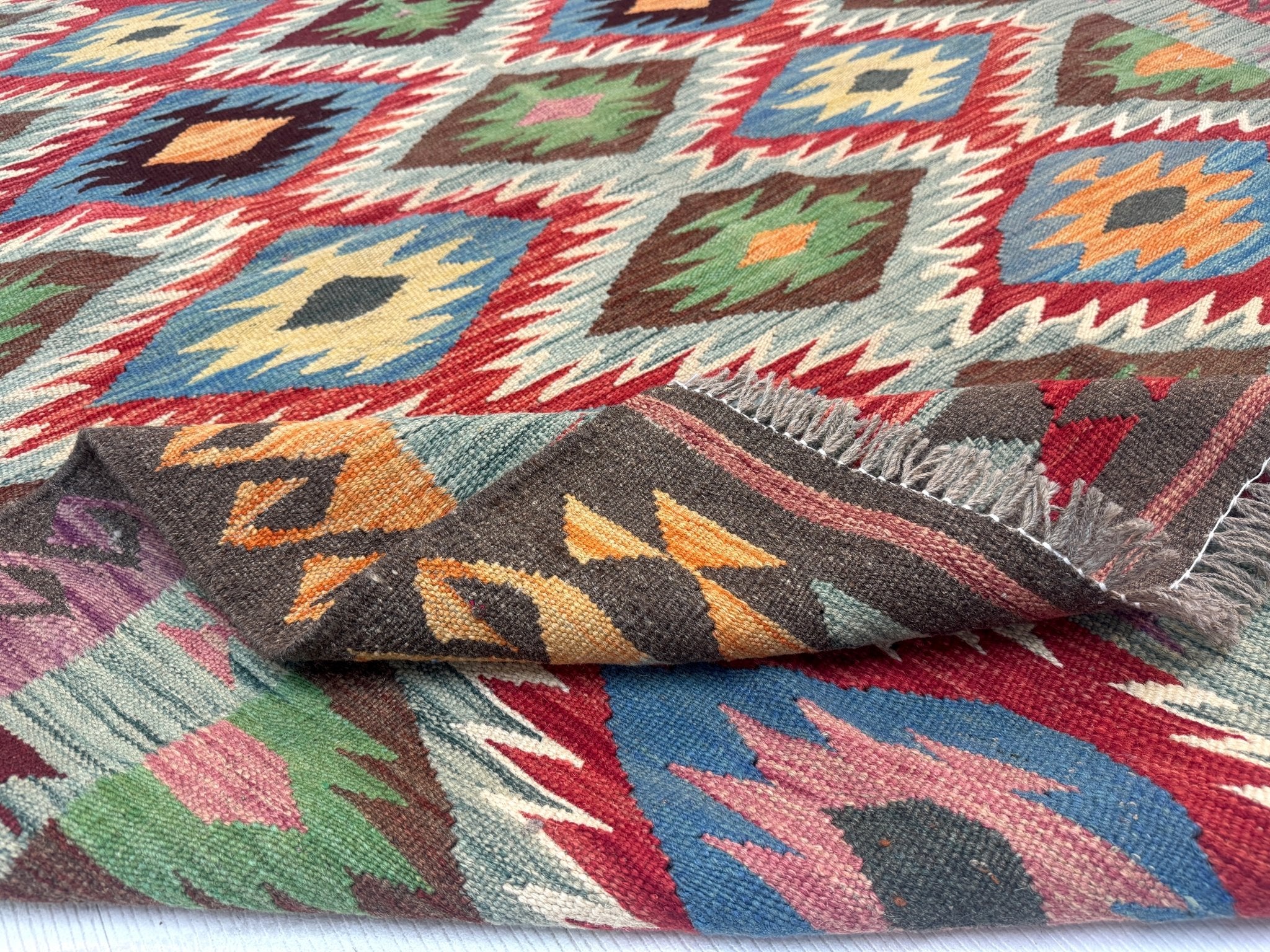 Afghan Maimana Kilim Rug | 5' x 6' 7" - Rug the Rock - available