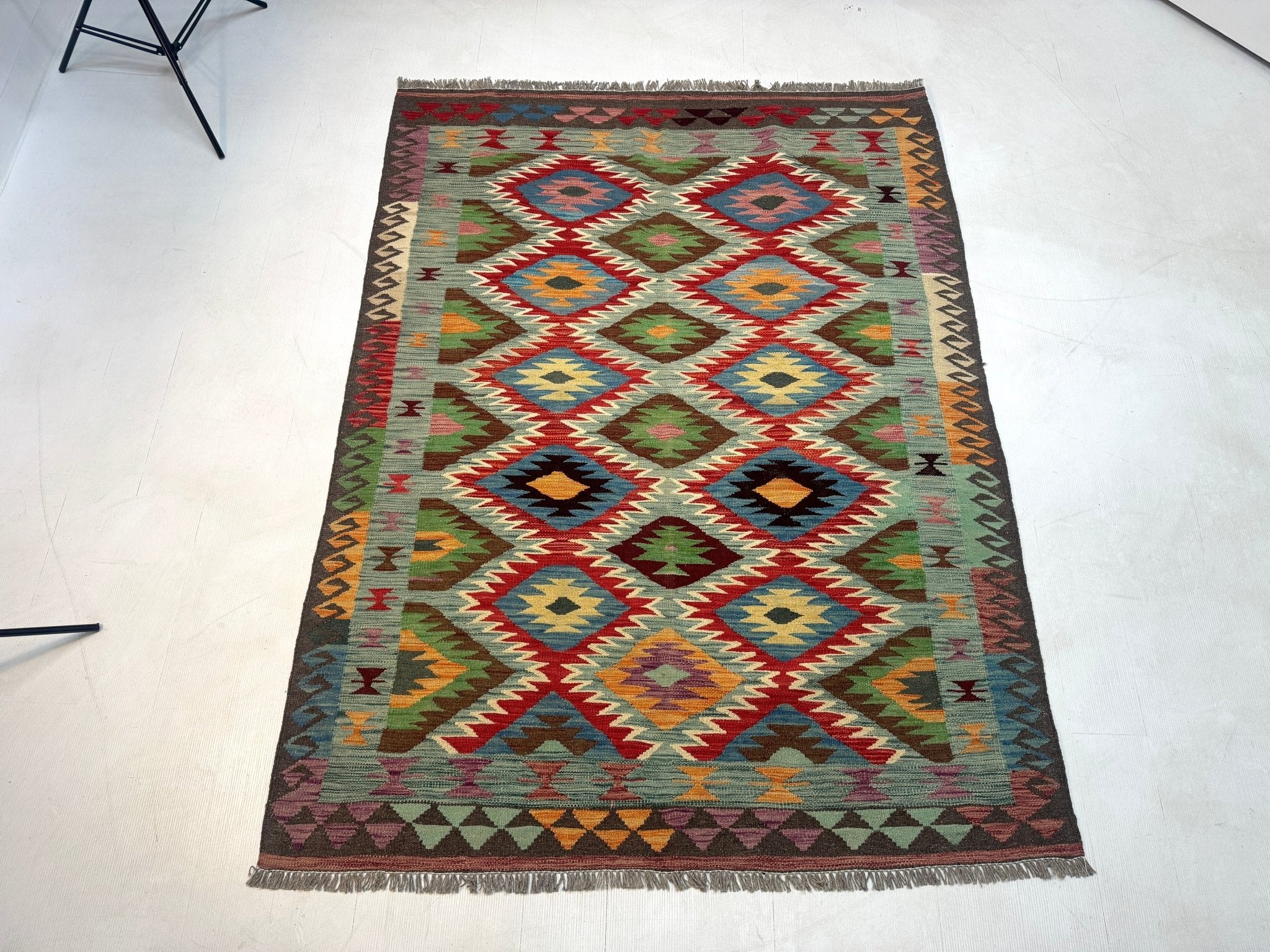 Afghan Maimana Kilim Rug | 5' x 6' 7" - Rug the Rock - available