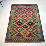 Afghan Maimana Kilim Rug | 5' x 6' 7" - Rug the Rock - available