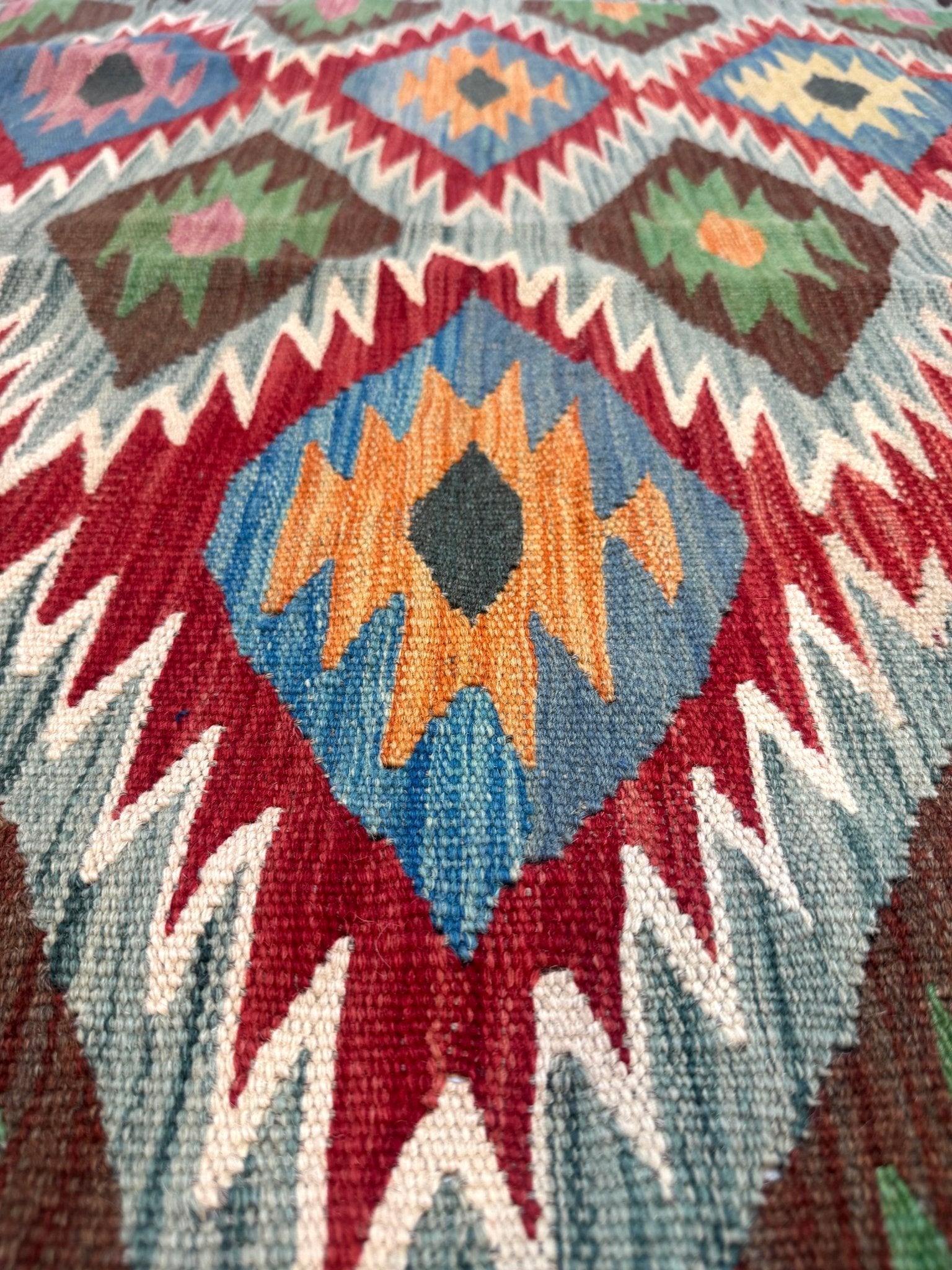 Afghan Maimana Kilim Rug | 5' x 6' 7" - Rug the Rock - available
