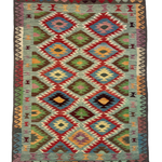 Afghan Maimana Kilim Rug | 5' x 6' 7" - Rug the Rock - available