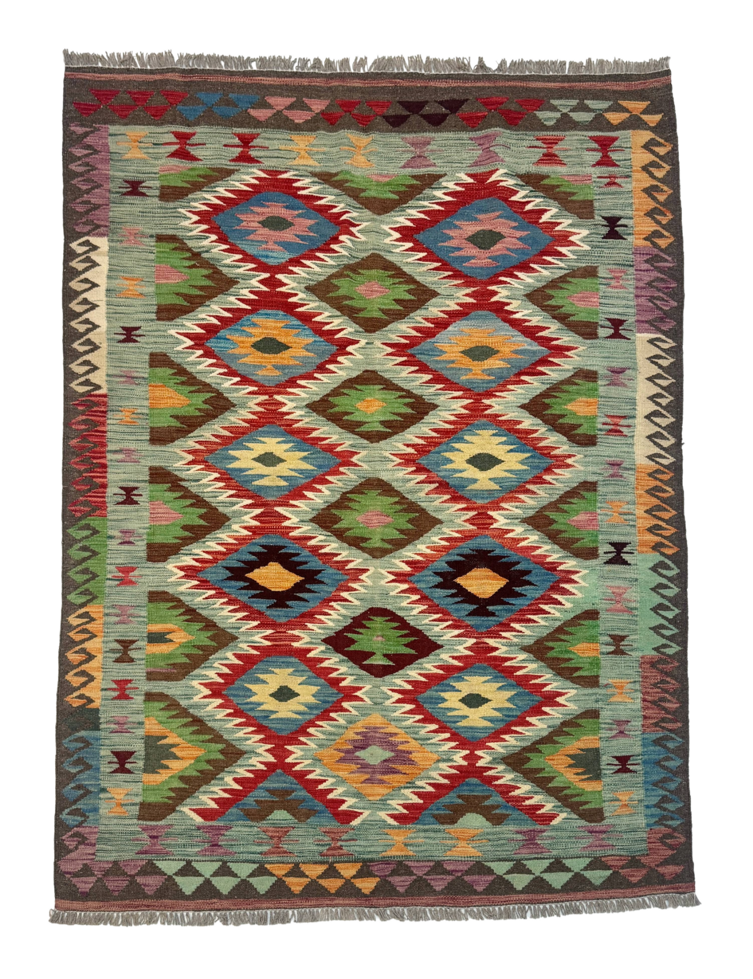 Afghan Maimana Kilim Rug | 5' x 6' 7" - Rug the Rock - available