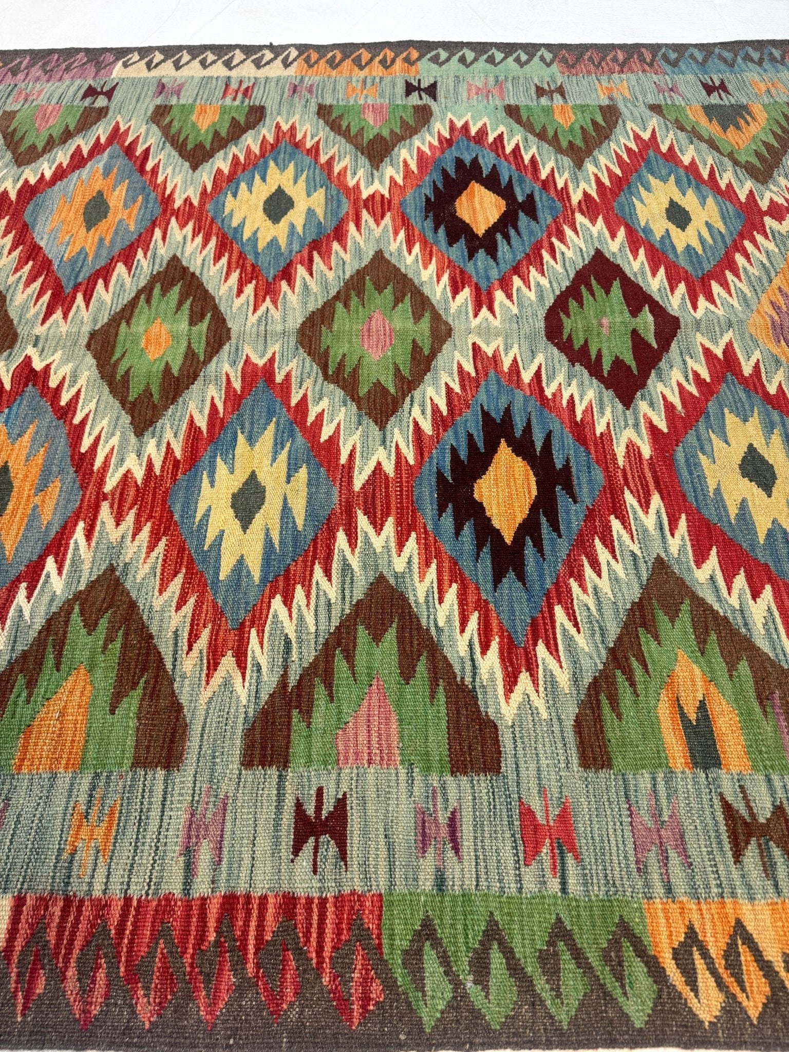 Afghan Maimana Kilim Rug | 5' x 6' 7" - Rug the Rock - available