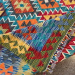 Afghan Maimana Kilim Rug | 6' 10" x 9' 11" - Rug the Rock - available