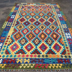 Afghan Maimana Kilim Rug | 6' 10" x 9' 11" - Rug the Rock - available