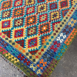Afghan Maimana Kilim Rug | 6' 10" x 9' 11" - Rug the Rock - available