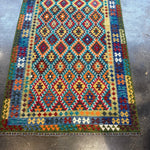Afghan Maimana Kilim Rug | 6' 10" x 9' 11" - Rug the Rock - available