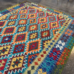 Afghan Maimana Kilim Rug | 6' 10" x 9' 11" - Rug the Rock - available