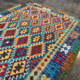 Afghan Maimana Kilim Rug | 6' 10" x 9' 11" - Rug the Rock - available