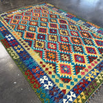 Afghan Maimana Kilim Rug | 6' 10" x 9' 11" - Rug the Rock - available