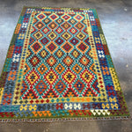 Afghan Maimana Kilim Rug | 6' 10" x 9' 11" - Rug the Rock - available