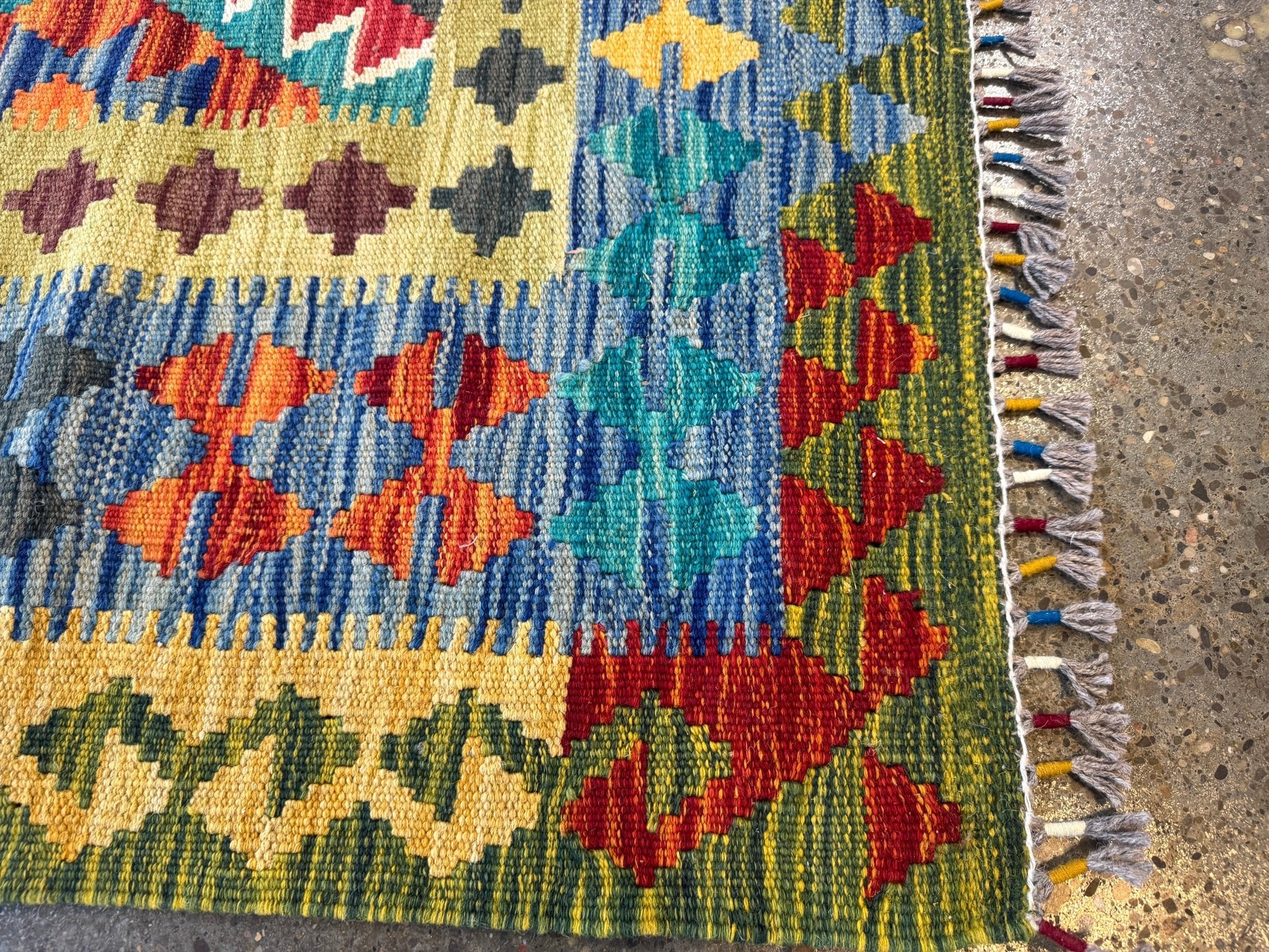 Afghan Maimana Kilim Rug | 6' 10" x 9' 11" - Rug the Rock - available