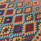 Afghan Maimana Kilim Rug | 6' 10" x 9' 11" - Rug the Rock - available