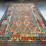 Afghan Maimana Kilim Rug | 6' 6" x 9' 8" - Rug the Rock - available