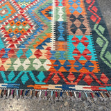 Afghan Maimana Kilim Rug | 6' 6" x 9' 8" - Rug the Rock - available