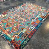 Afghan Maimana Kilim Rug | 6' 6" x 9' 8" - Rug the Rock - available